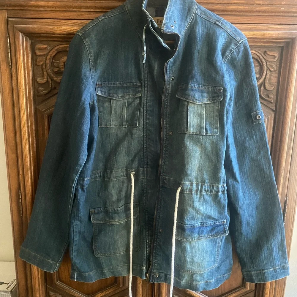 Denim Utility Jacket - Picture 1 of 5